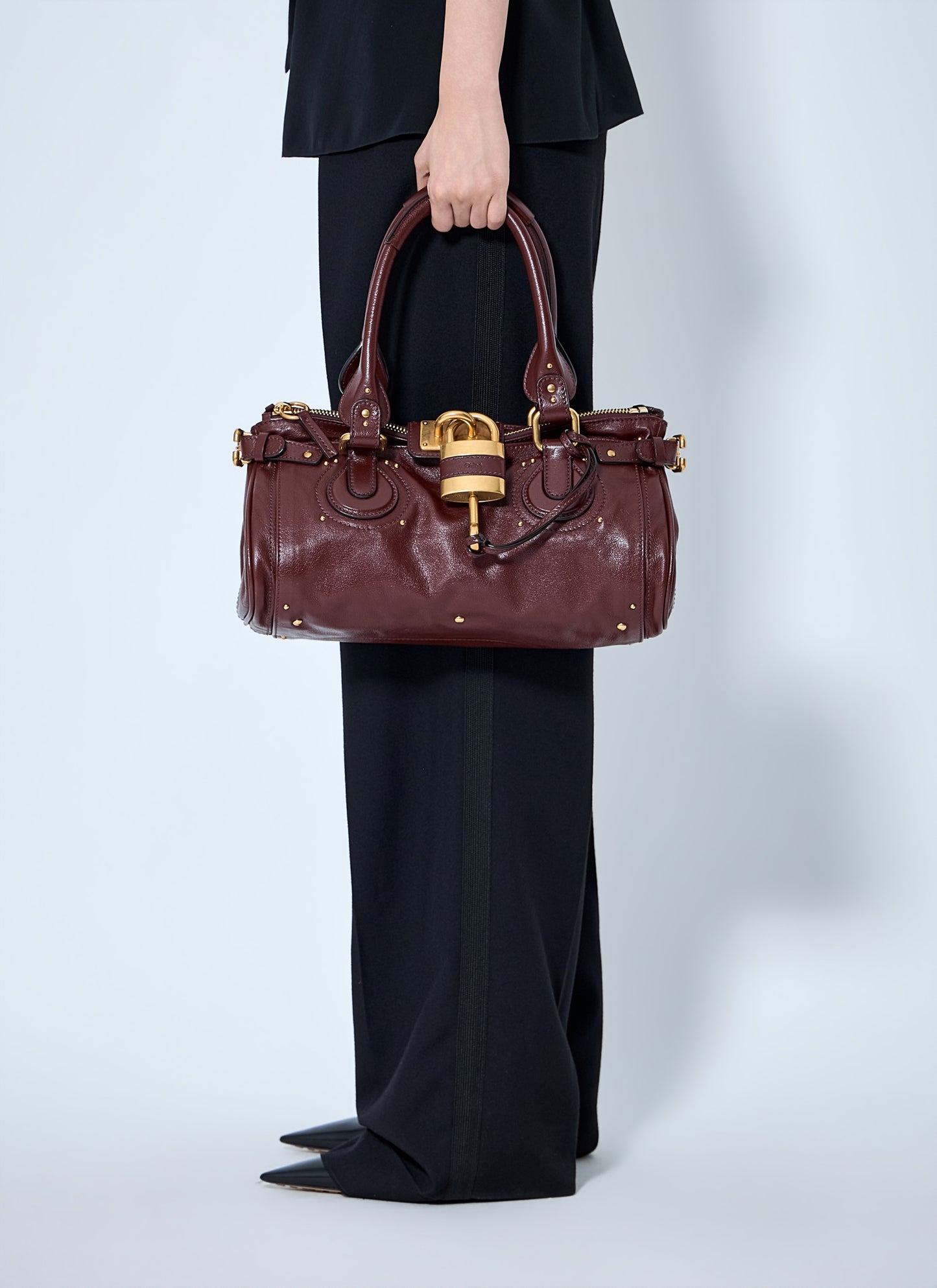 Chloé Women Paddington Grained Shoulder Bag