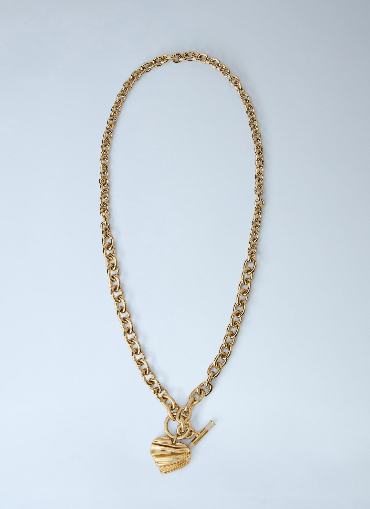 Chloé Women Pleated Heart Necklace