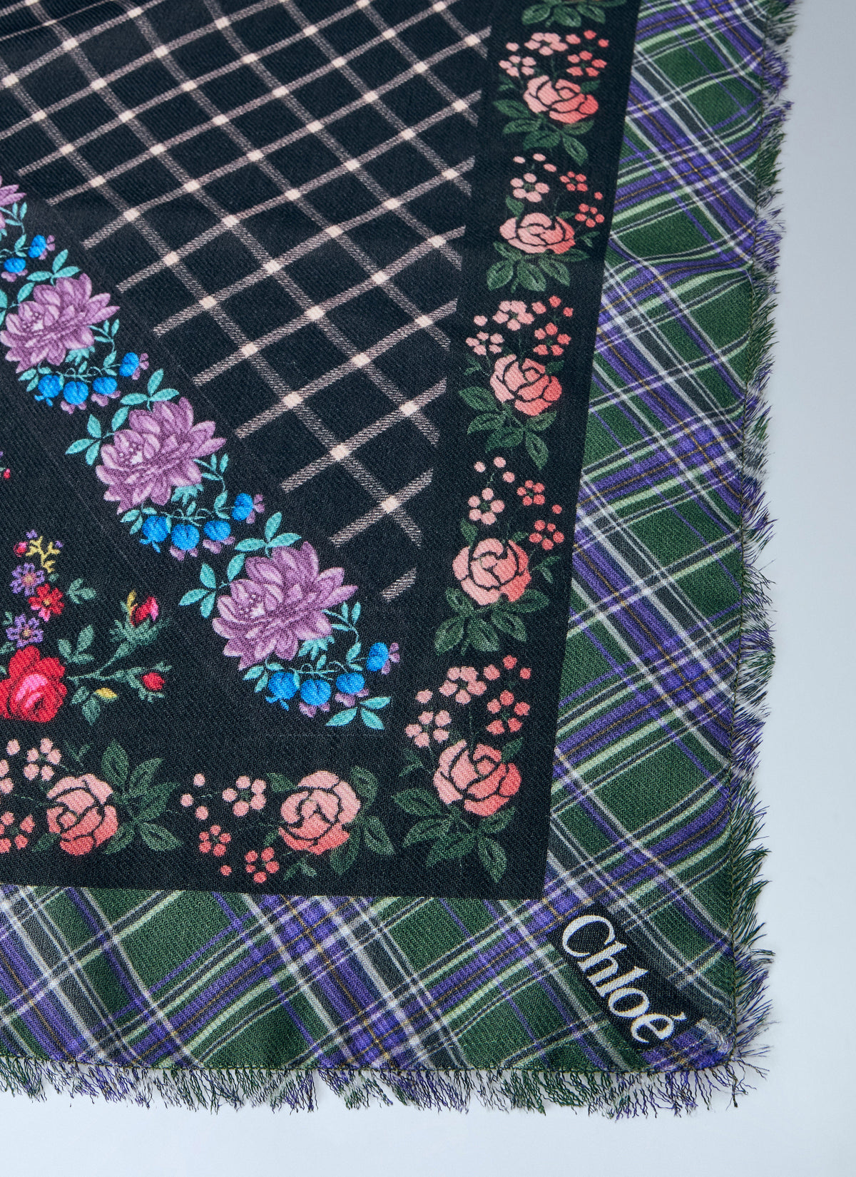 Chloé Women Folk Square Scarf CHLOE
