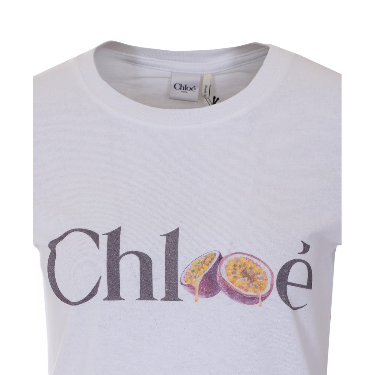 Chloe' Women Chloe' Logo T-Shirt With Passion Fruit Print CHLOE