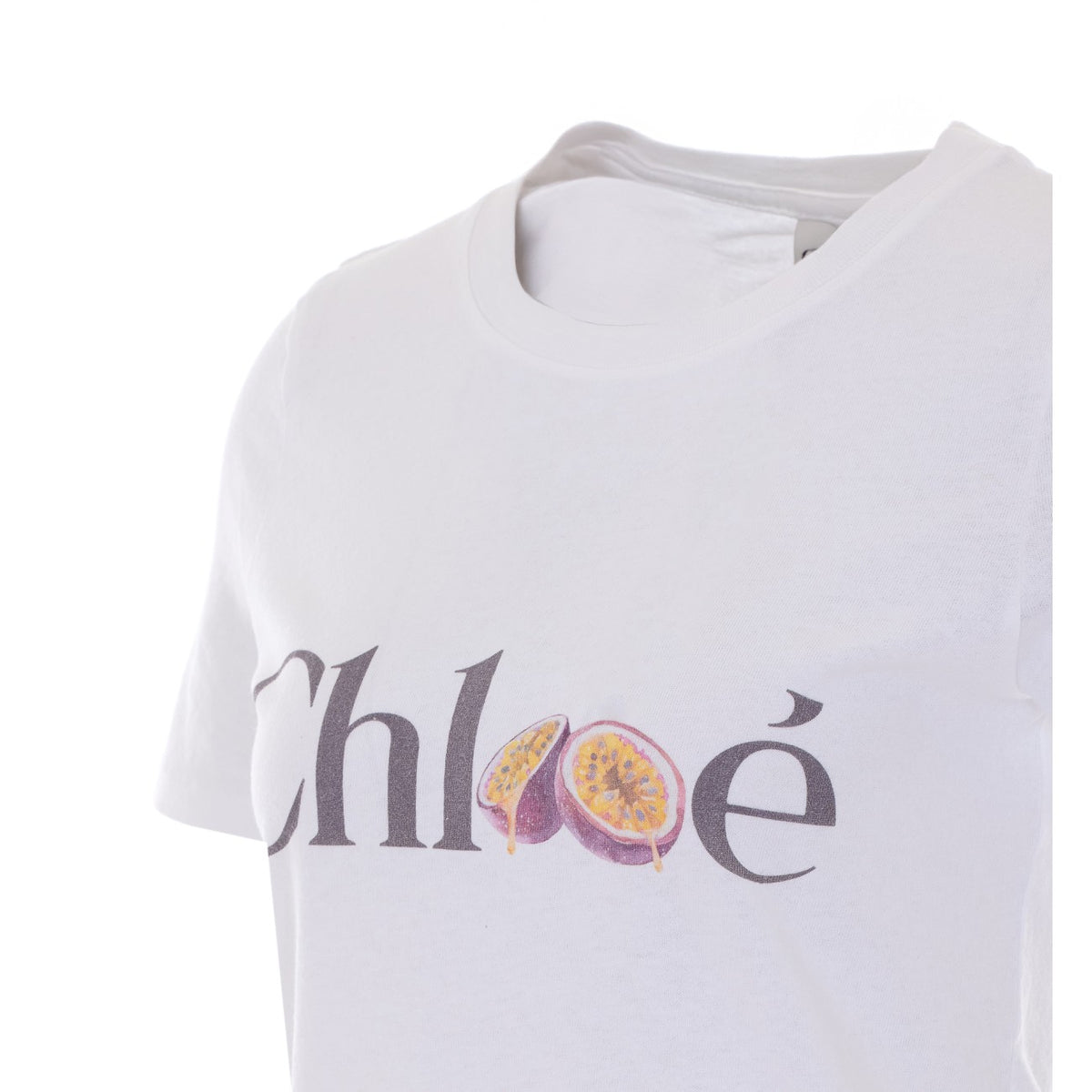 Chloe' Women Chloe' Logo T-Shirt With Passion Fruit Print CHLOE