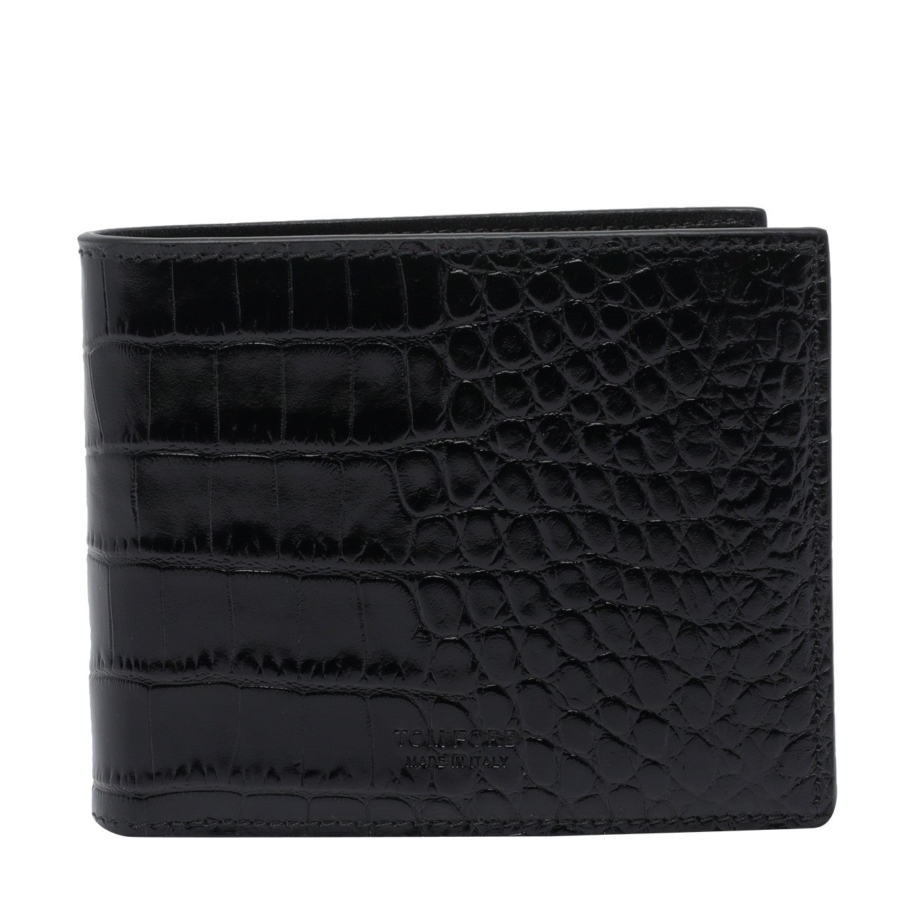 Tom Ford Men Classic Bifold Croco Wallet TOM FORD