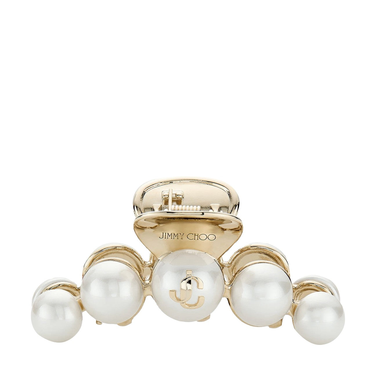 Jimmy Choo Women Claw Hair Clip With Pearls And Logo JIMMY CHOO