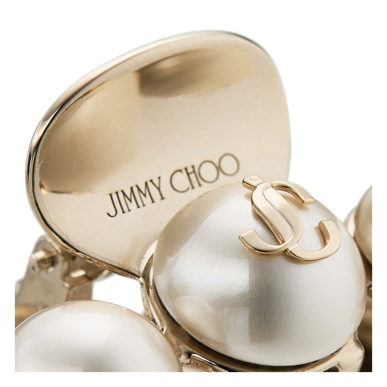Jimmy Choo Women Claw Hair Clip With Pearls And Logo JIMMY CHOO