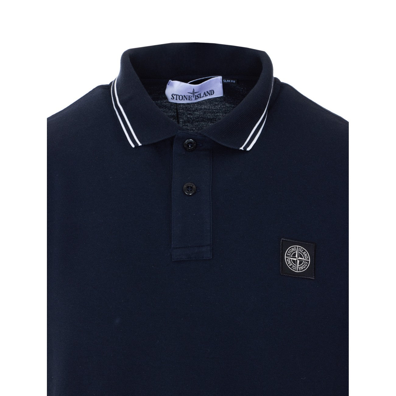 Stone Island Men Compass Patch Logo Polo STONE ISLAND