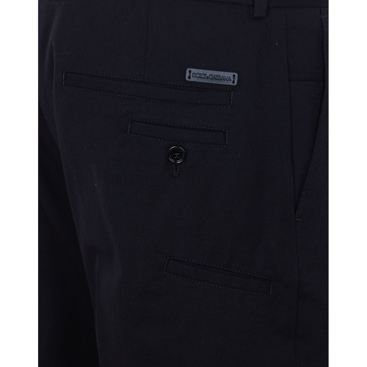 Dolce&Gabbana Men Cotton Gabardine Pants DOLCE & GABBANA