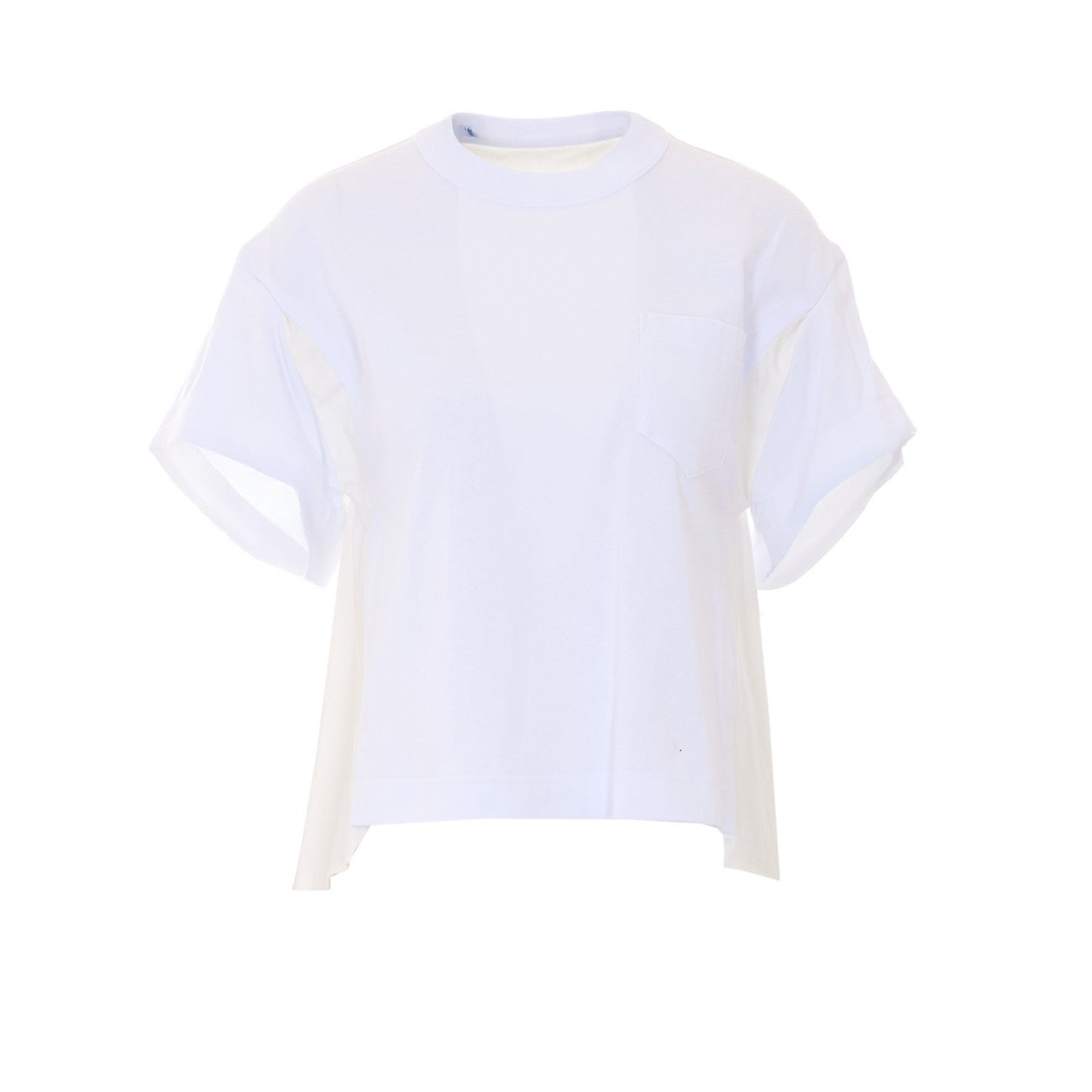 Sacai Women Cotton Jersey T-Shirt SACAI