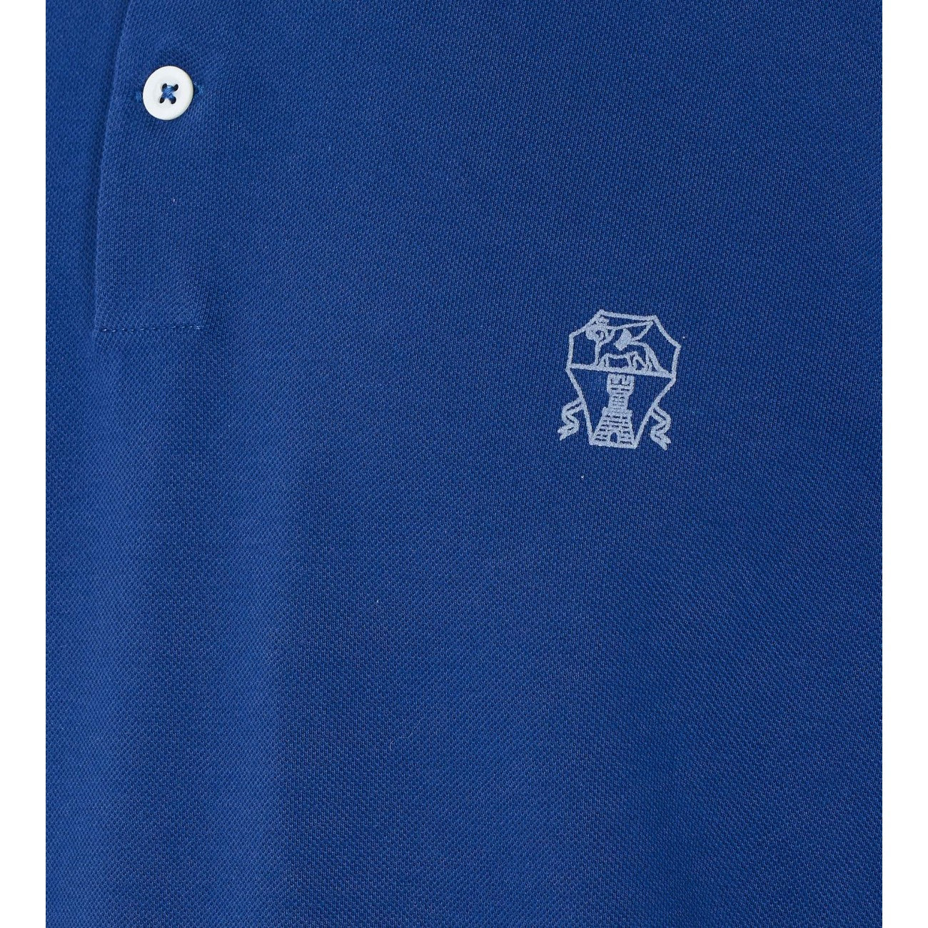 Brunello Cucinelli Men Cotton Piquet Polo With Logo BRUNELLO CUCINELLI