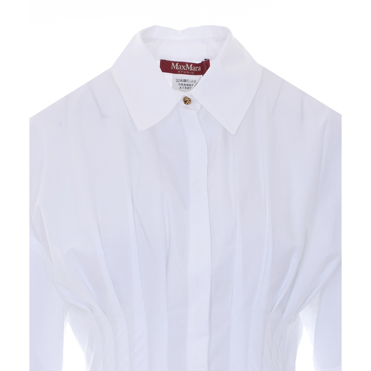 Max Mara Studio Women Cotton Poplin Dress Cera MAX MARA STUDIO