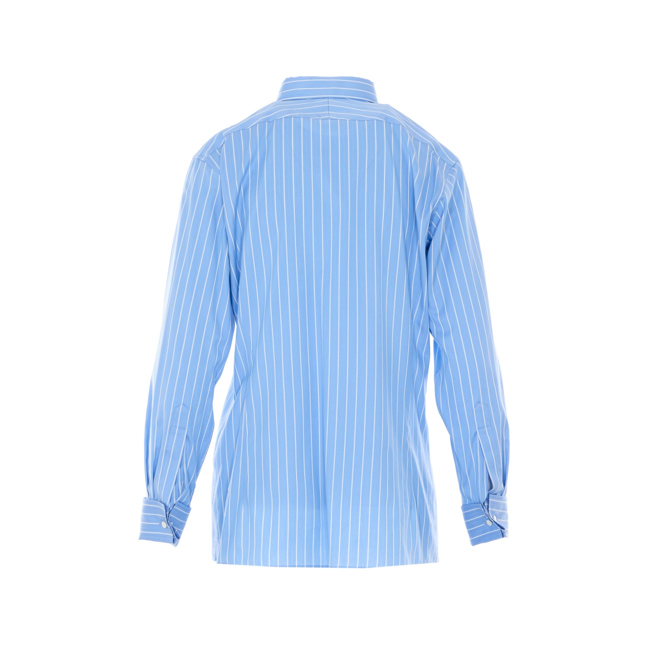 Auralee Women Cotton Silk Stripe Double-Cuff Shirt AURALEE