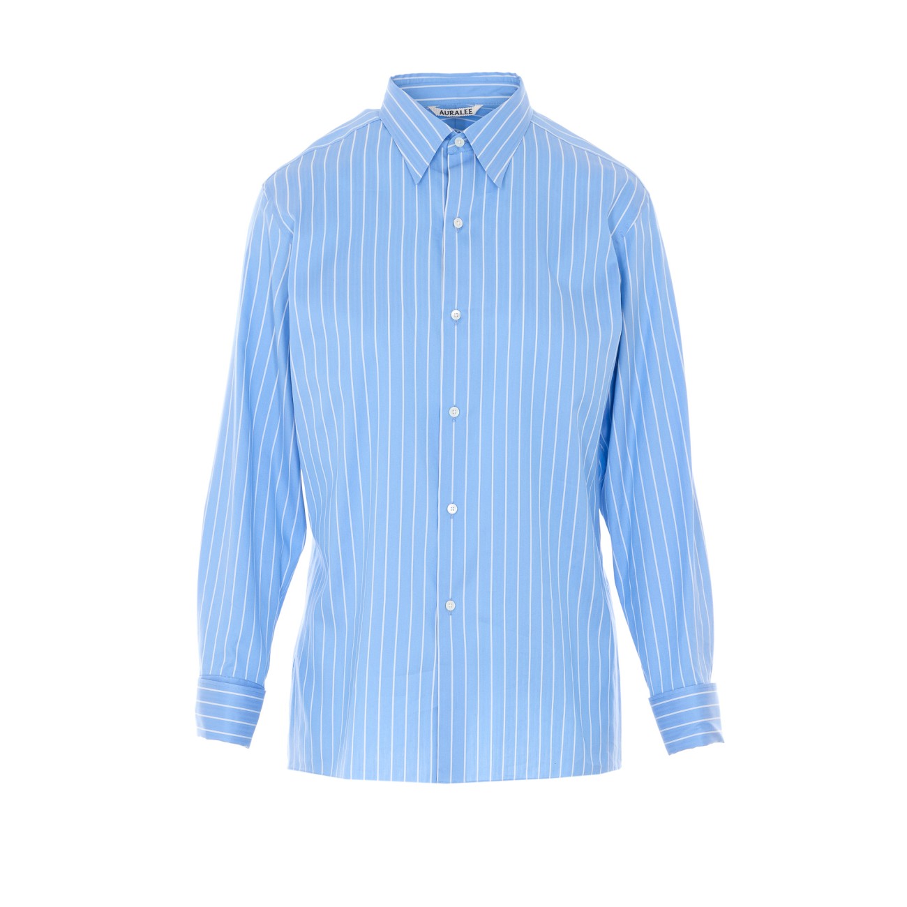 Auralee Women Cotton Silk Stripe Double-Cuff Shirt AURALEE