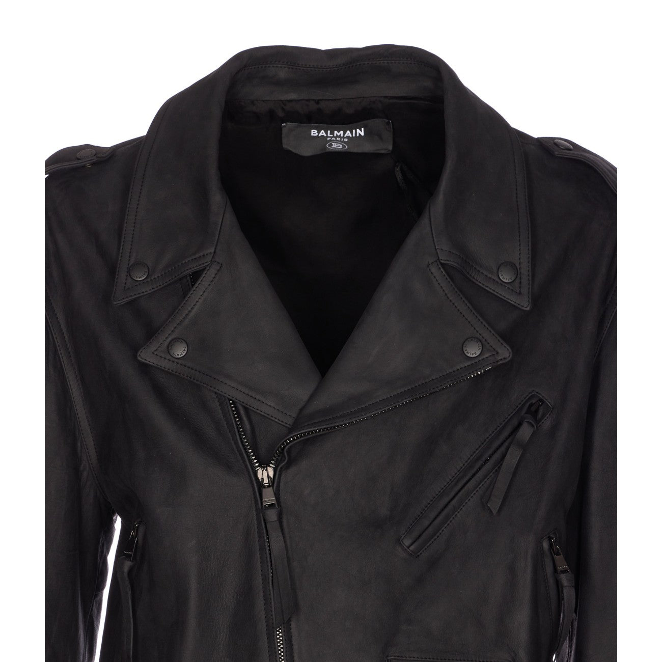 Balmain Men Cowskin Biker Jacket BALMAIN