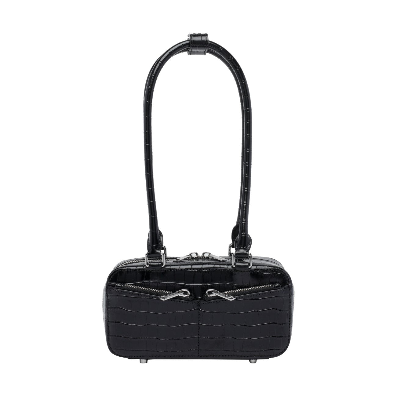 Self Portrait Women Croc Leather Mini Shoulder Bag SELF-PORTRAIT