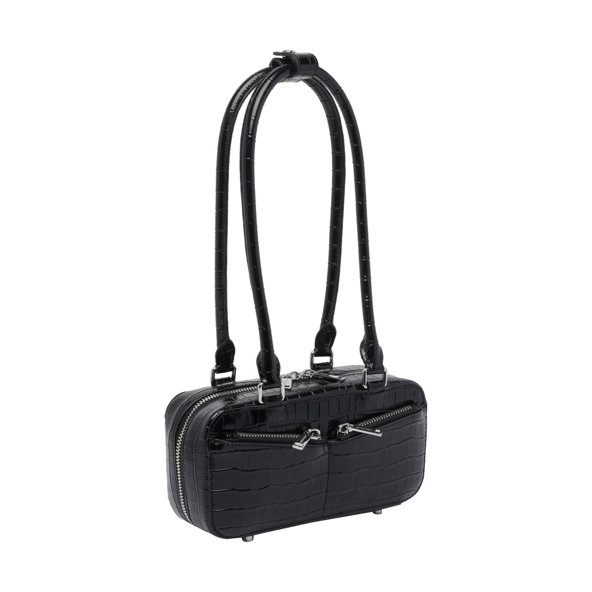 Self Portrait Women Croc Leather Mini Shoulder Bag SELF-PORTRAIT