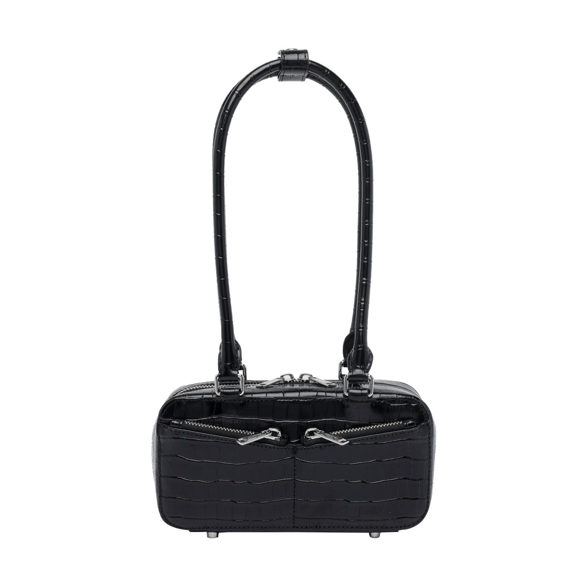 Self Portrait Women Croc Leather Mini Shoulder Bag SELF-PORTRAIT