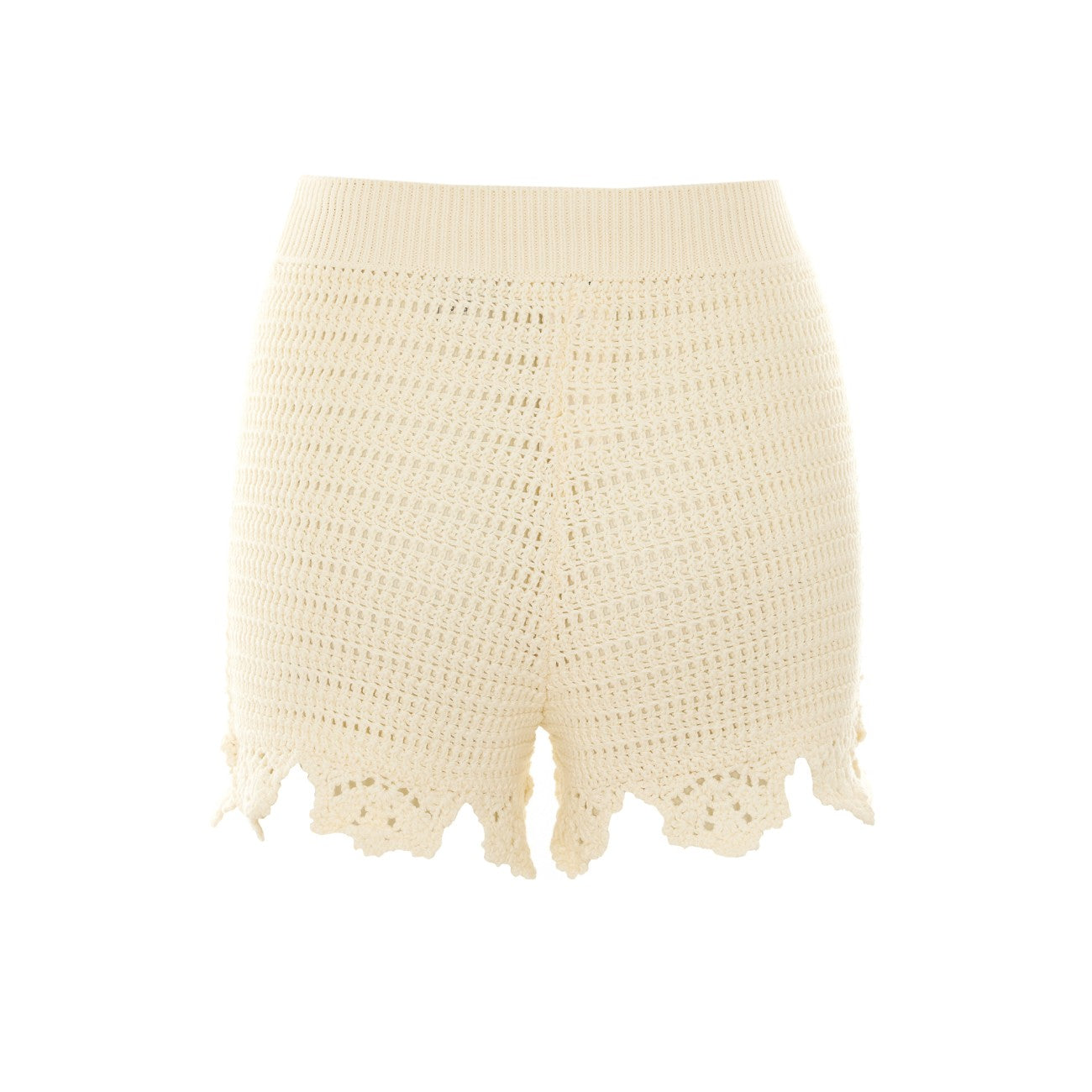 Chloe' Women Crochet Knit Shorts With Logo CHLOE