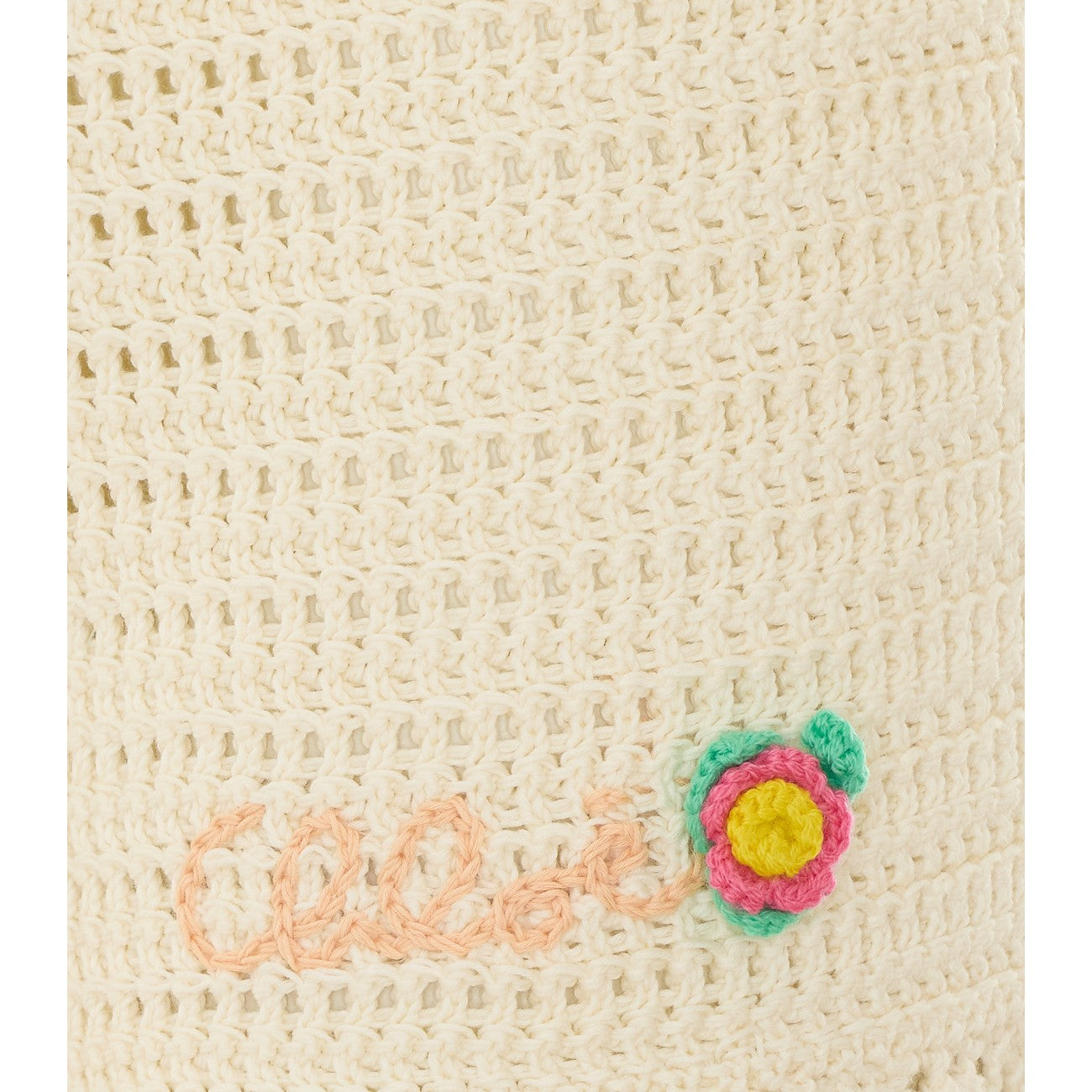 Chloe' Women Crochet Knit Shorts With Logo CHLOE