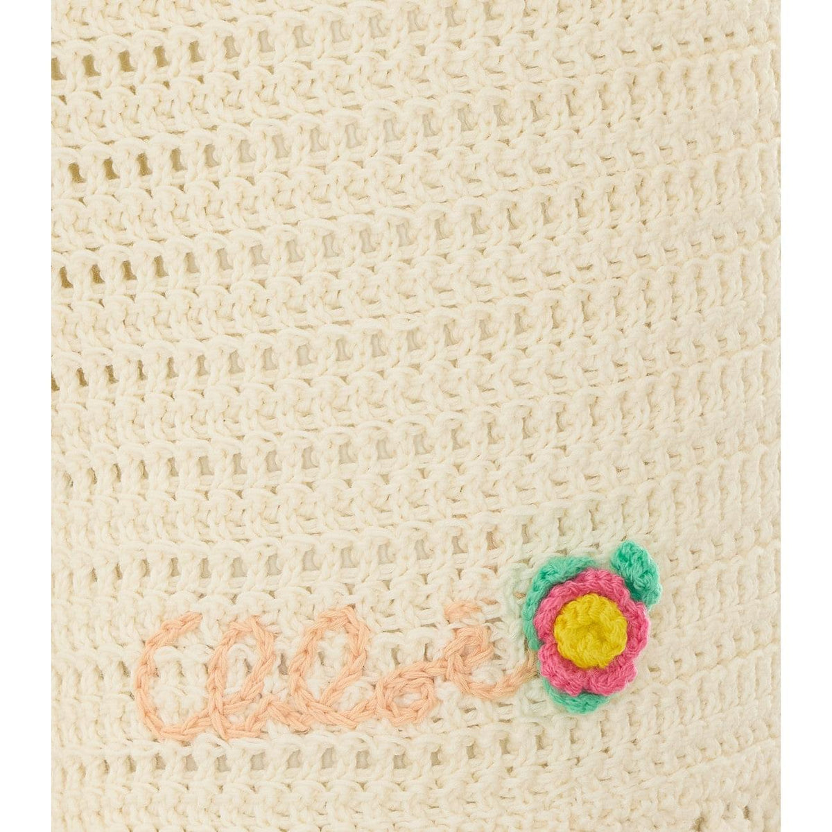Chloe' Women Crochet Knit Shorts With Logo CHLOE
