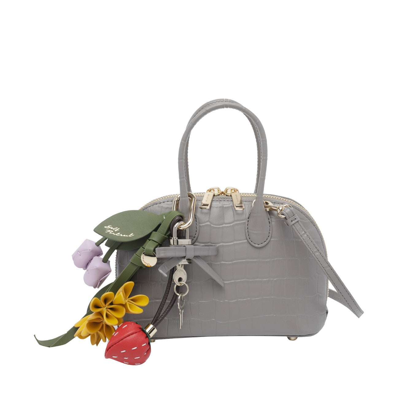 Self Portrait Women Crocodile Print Toast Mini Handbag SELF-PORTRAIT