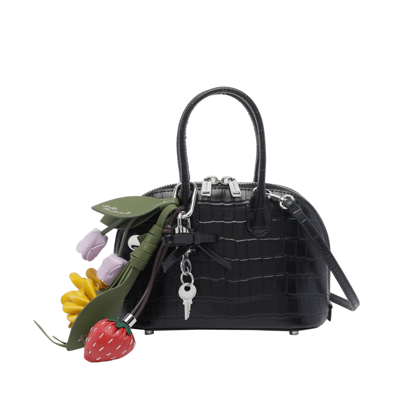 Self Portrait Women Crocodile Print Toast Mini Handbag SELF-PORTRAIT