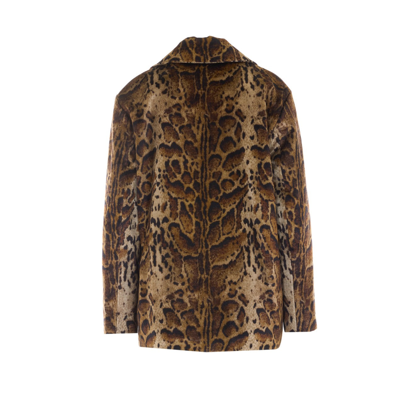 Etro Women Cropped Velvet Coat With Leopard Motif ETRO