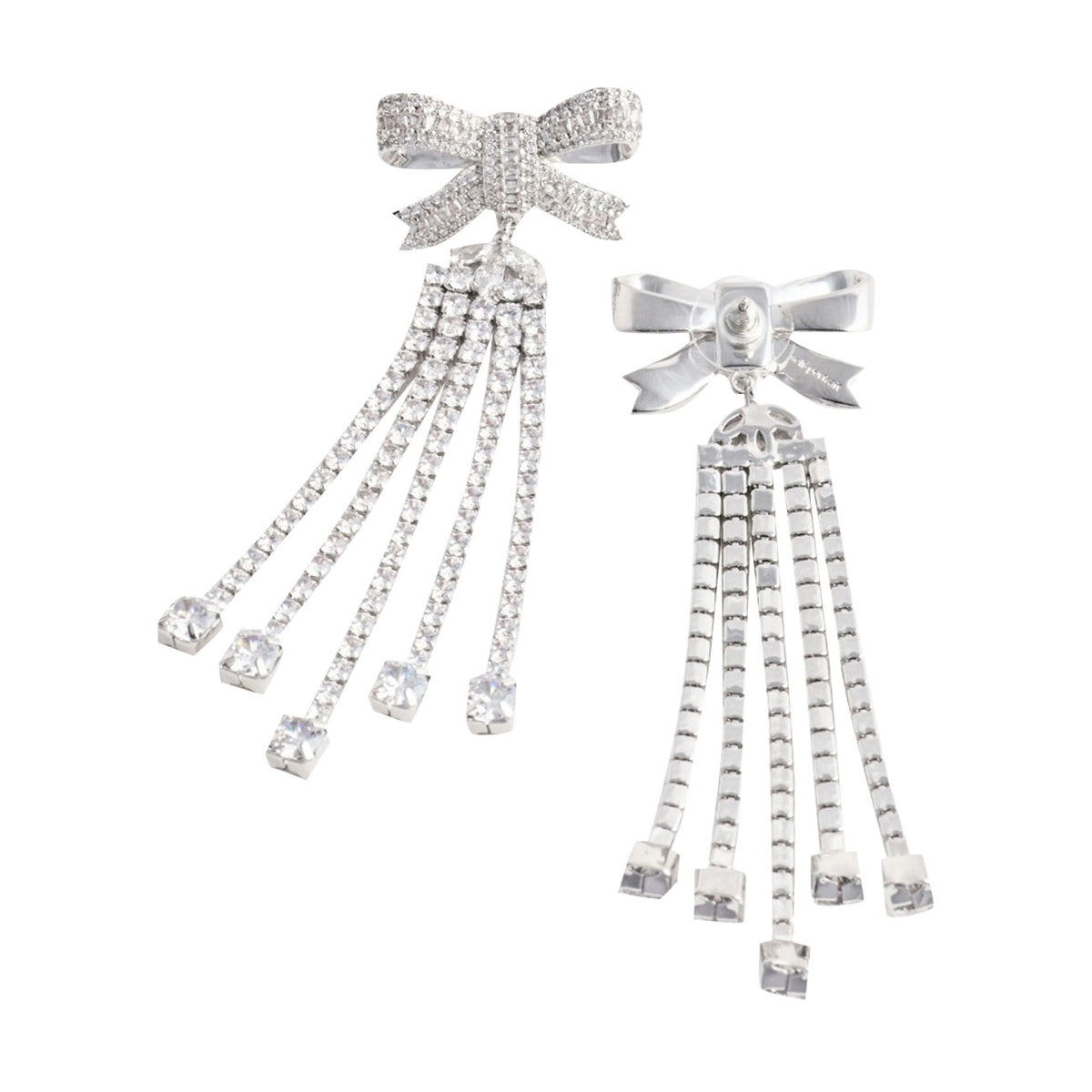 Self Portrait Women Crystal Bow Droplet Earrings SELF-PORTRAIT