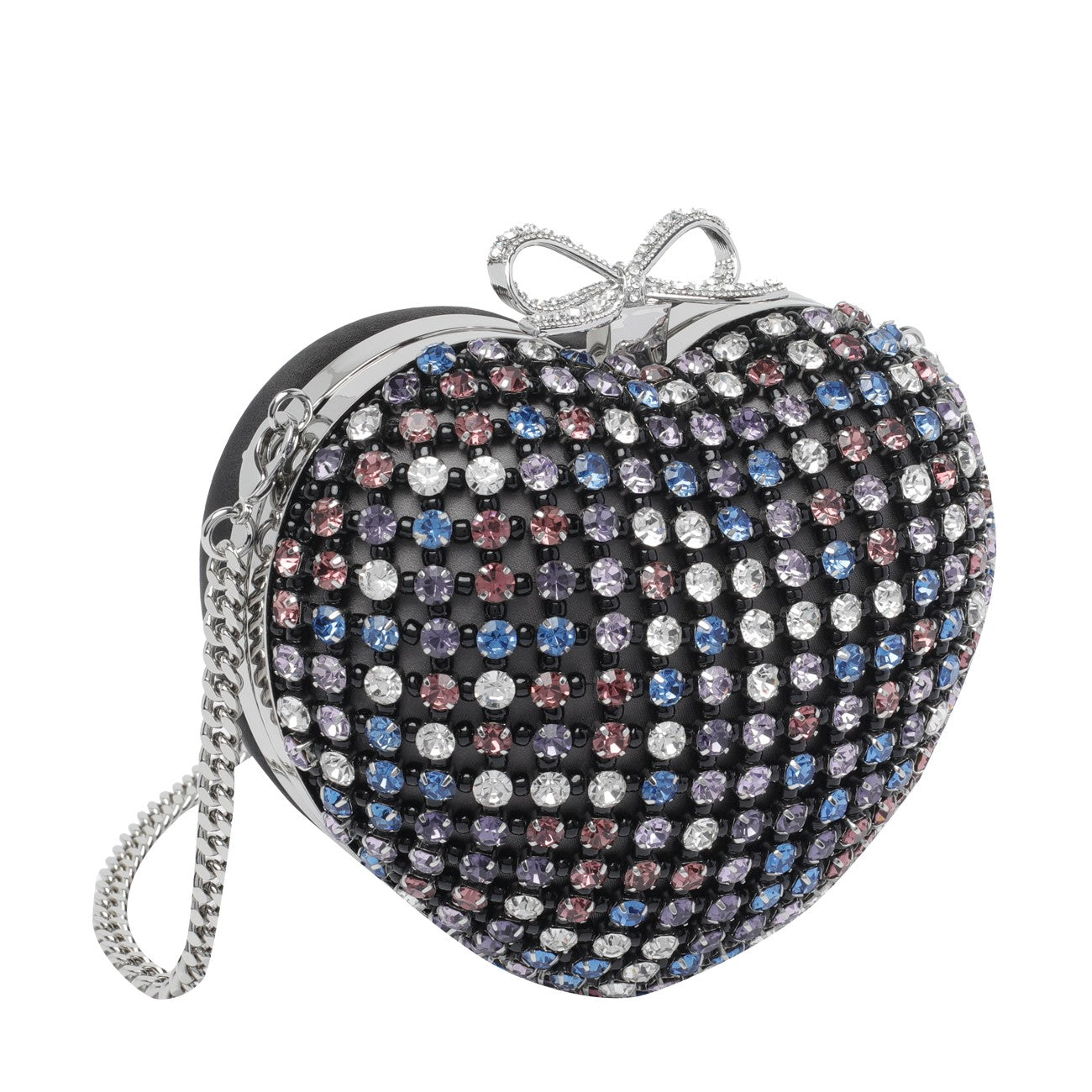 Self Portrait Women Crystal Heart Clutch SELF-PORTRAIT