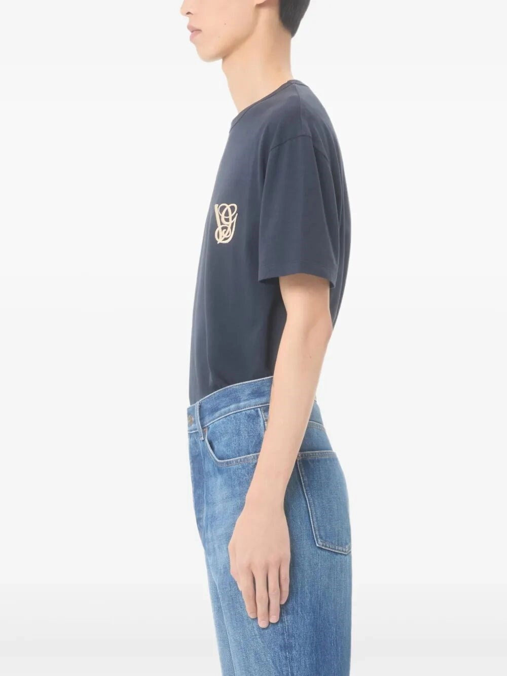 Valentino Garavani Men Embroidered `Vg` T-Shirt VALENTINO GARAVANI