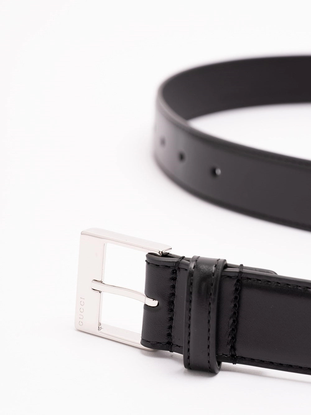 Gucci Men `Squared Buckle` Belt GUCCI
