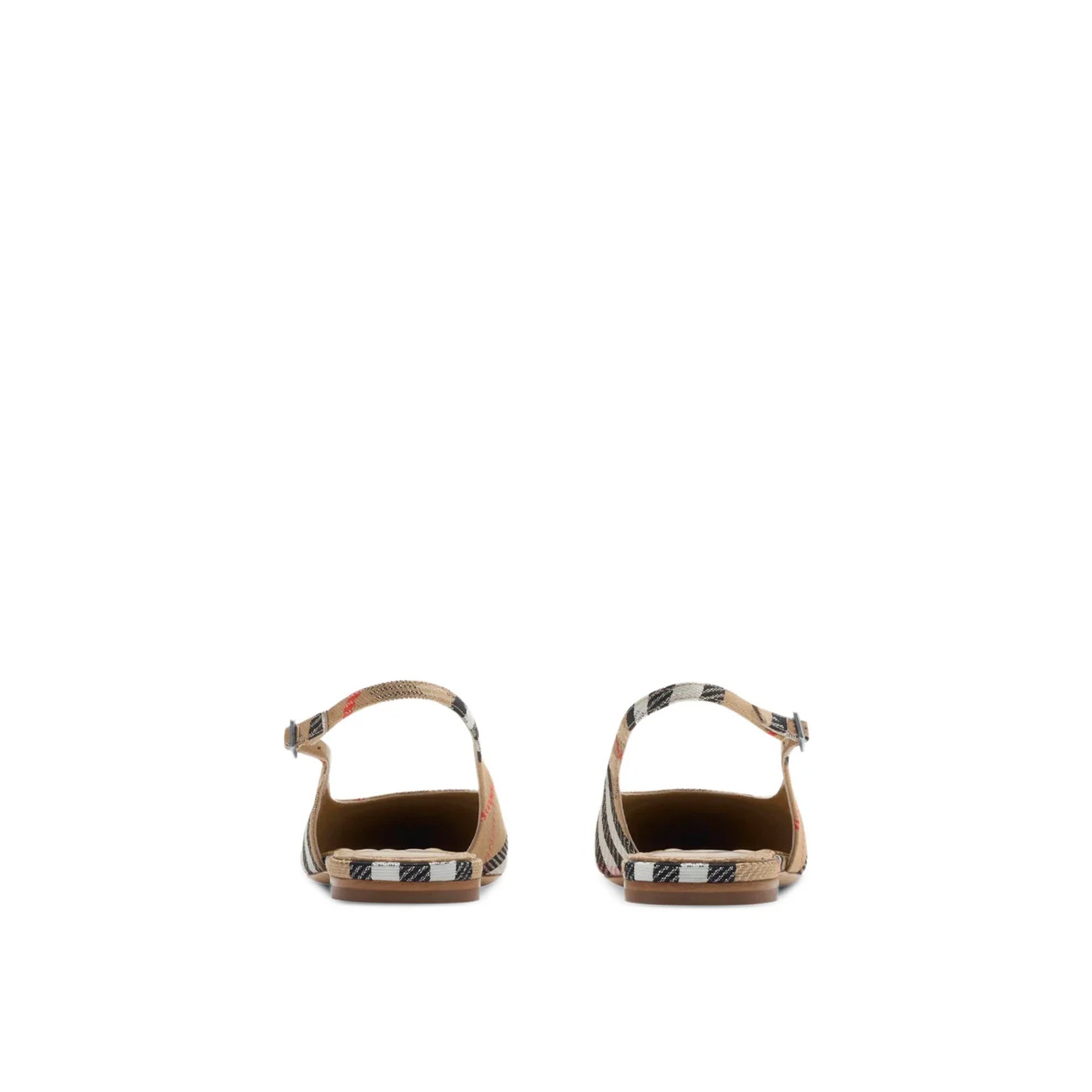 Burberry Check Birdie Slingback Ballerina Flats Women BURBERRY
