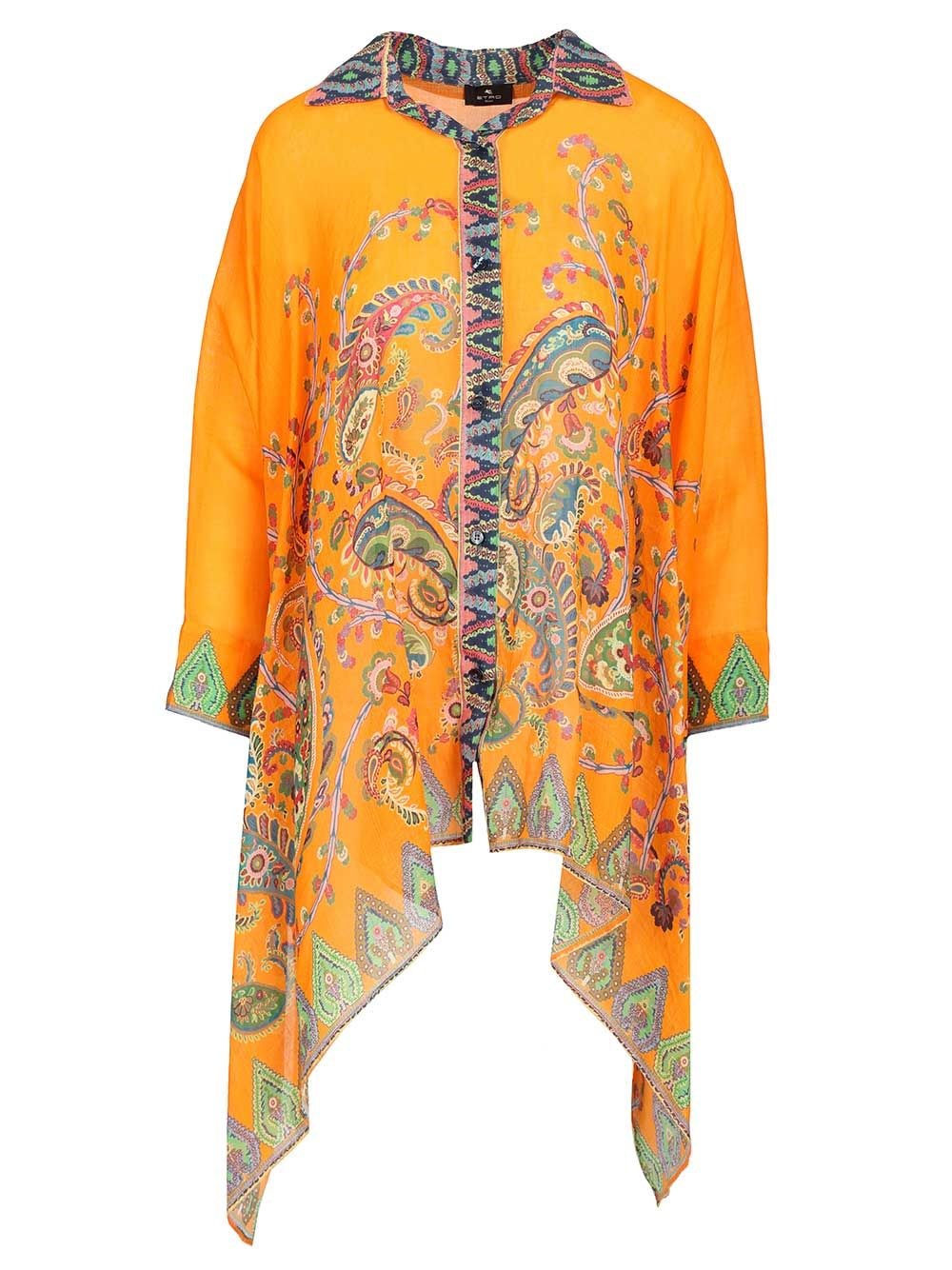 Etro Women Multicoloured Printed Ramie Blouse ETRO