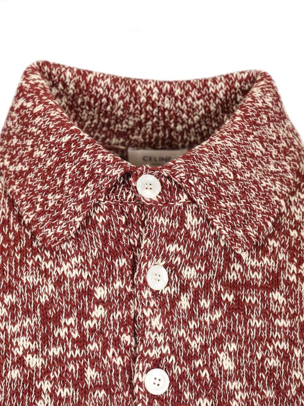 Celine Men Mouline Cotton Polo Shirt CELINE