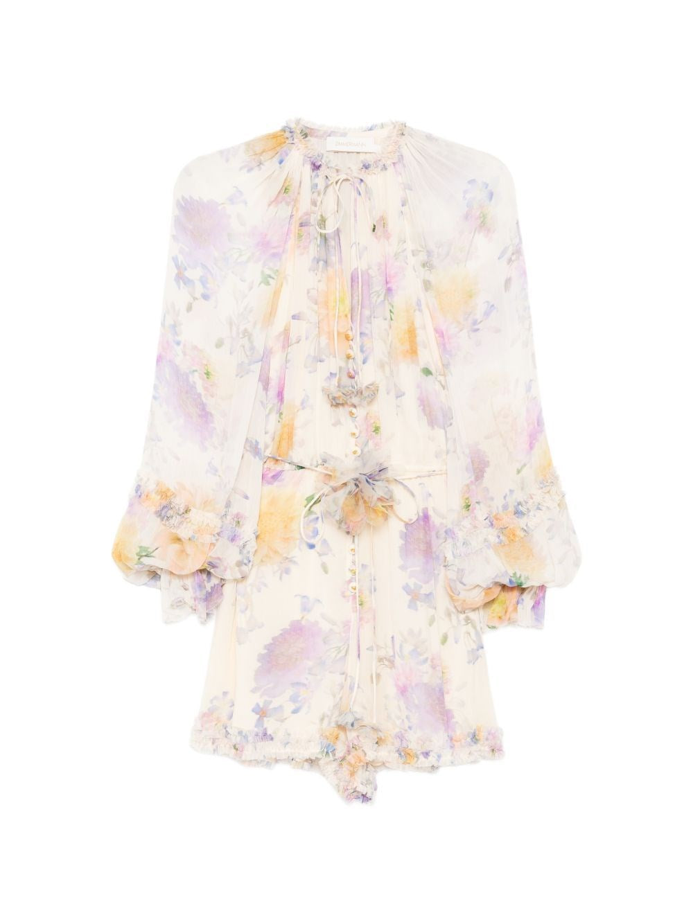 Zimmermann Women Luna Ruffle Playsuit ZIMMERMANN