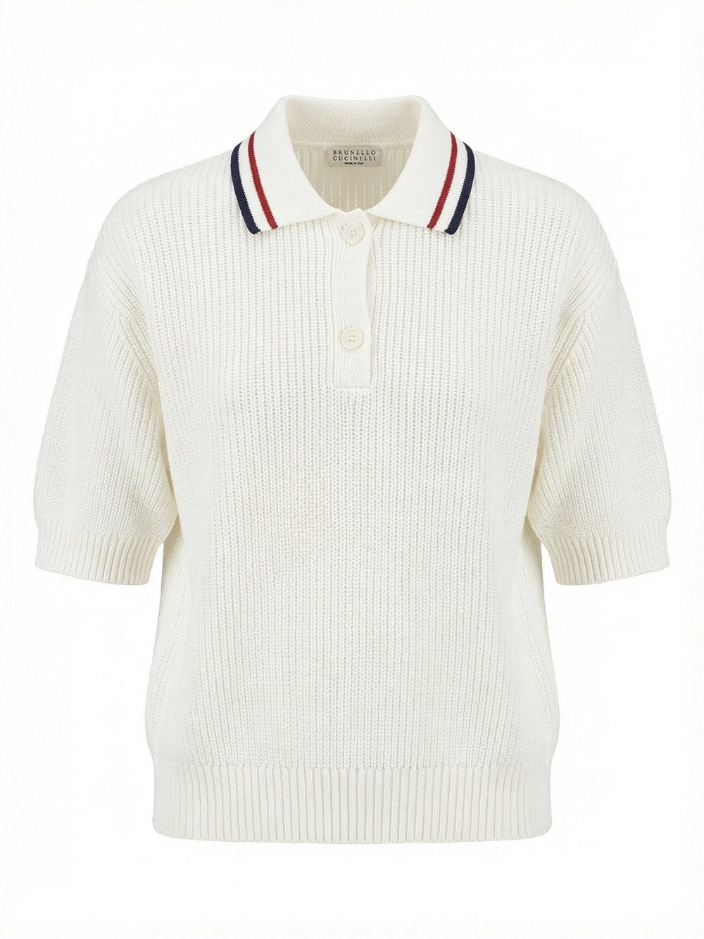 Brunello Cucinelli Women Rib Knit Polo Sweater BRUNELLO CUCINELLI