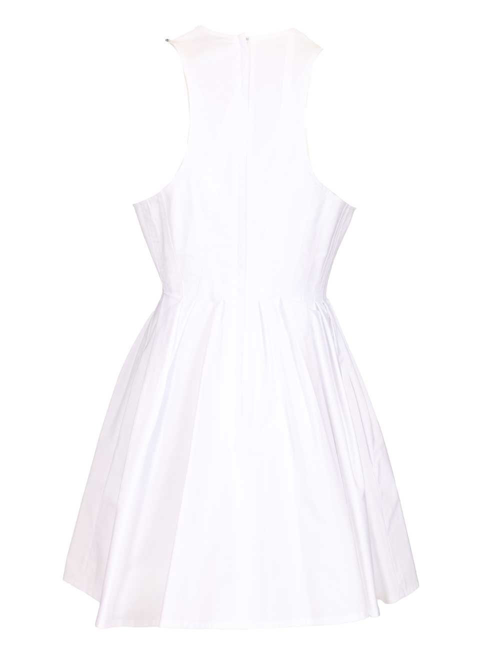 Sportmax Women Ara Sleeveless Washed Cotton Mini Dress SPORTMAX