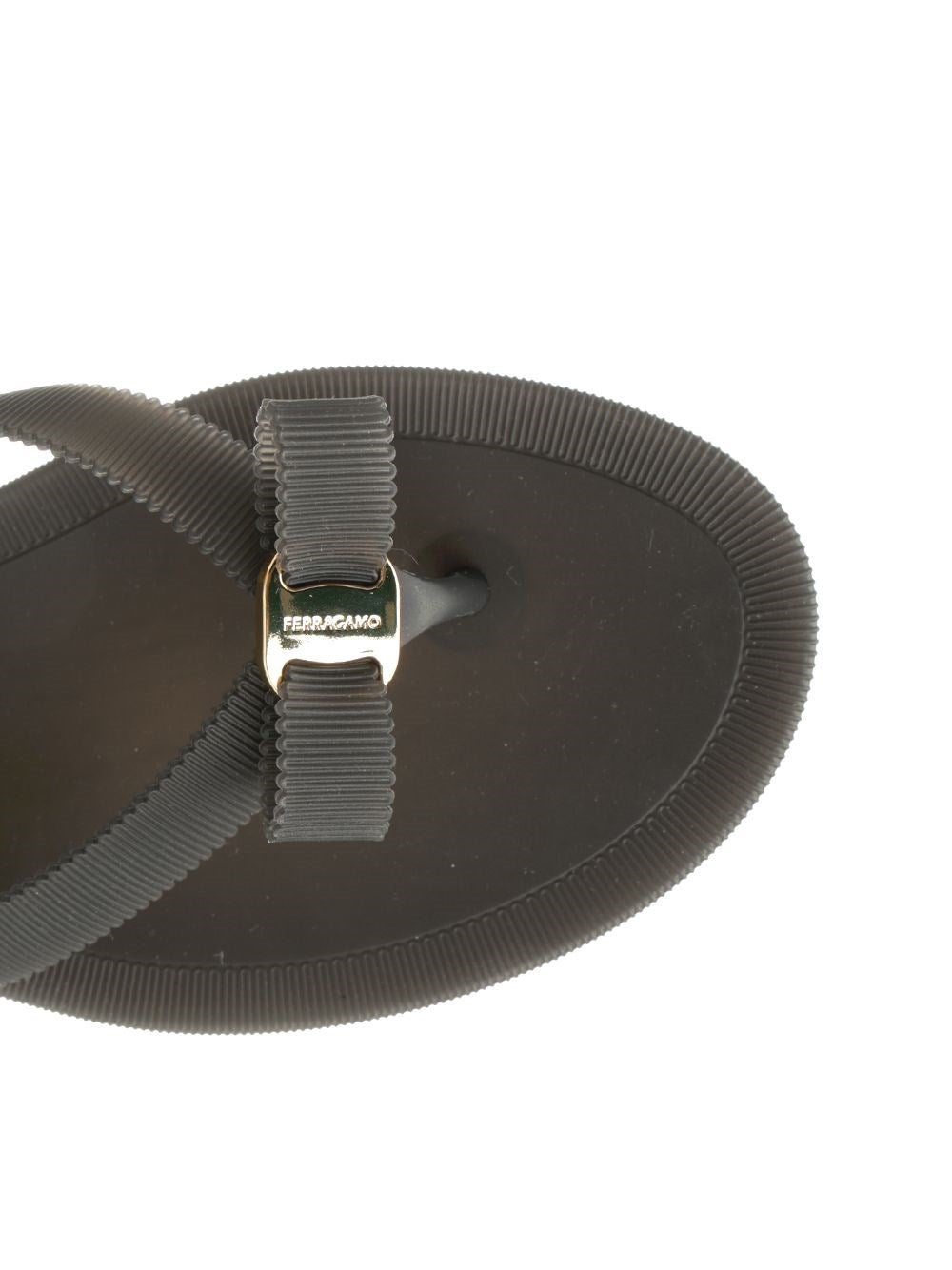 Ferragamo Women Vara Flip-Flops With Jelly Bow FERRAGAMO