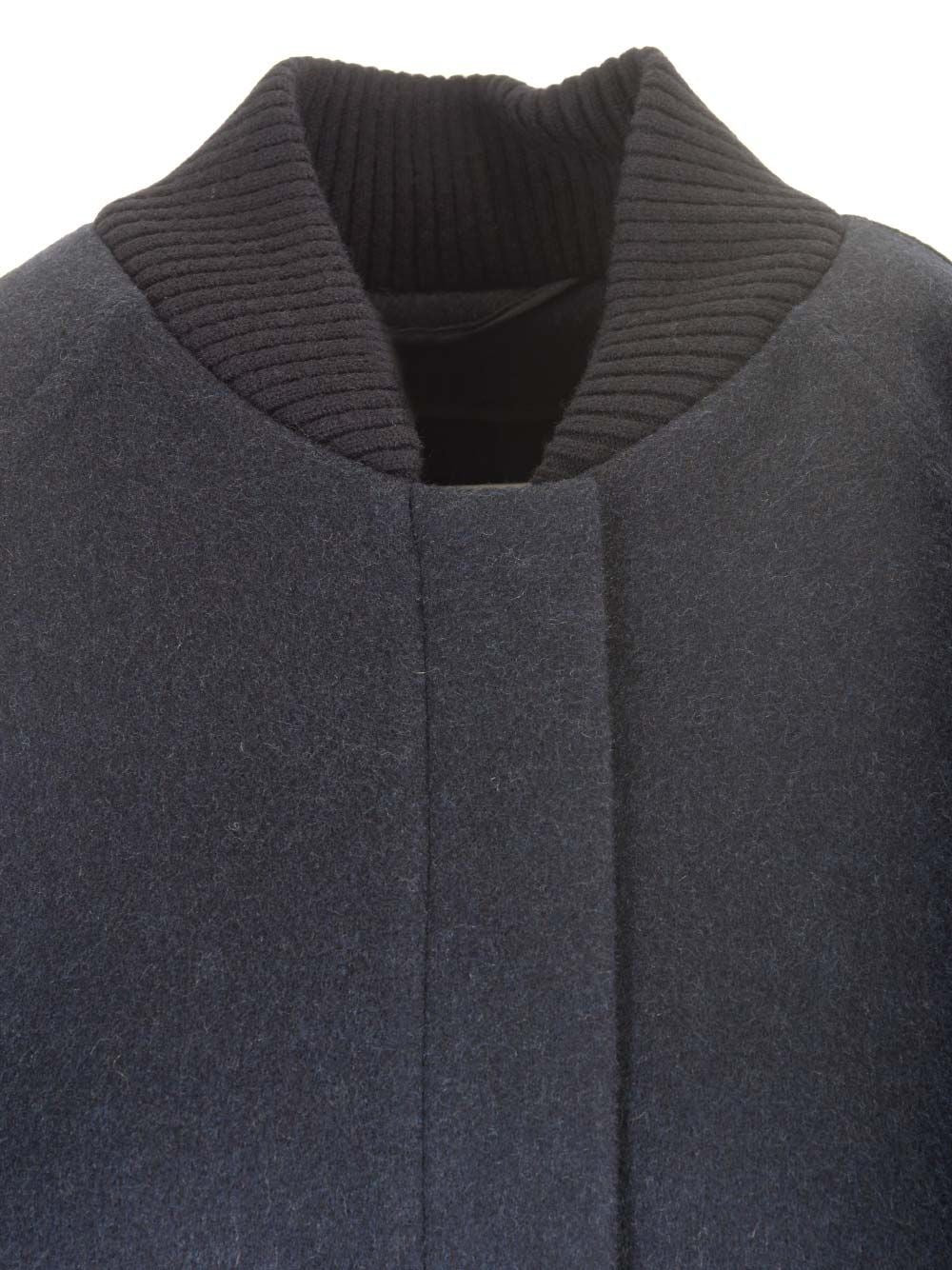 Max Mara Women Navy Blue Cashmere Short Coat MAX MARA