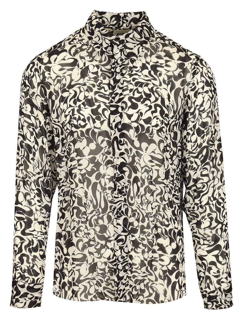 Dries Van Noten Men Carvies Viscose Shirt DRIES VAN NOTEN