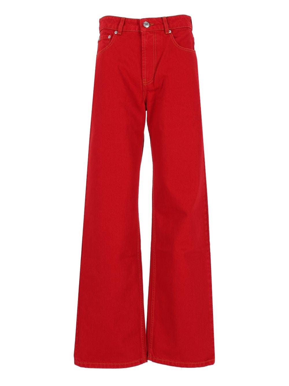 Ami Women Wide-Leg Straight Jeans AMI PARIS