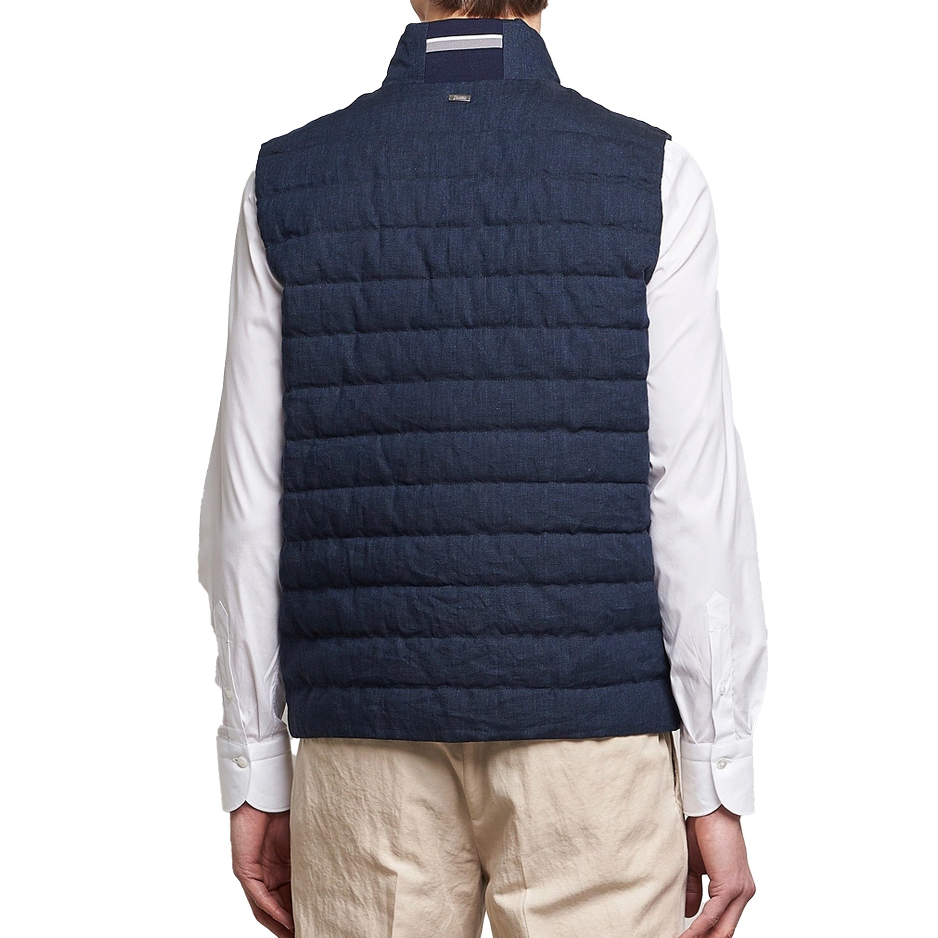 Herno Linen Down Gilet Men HERNO