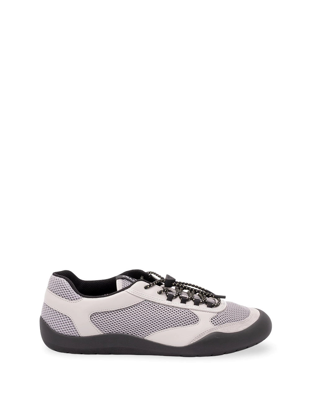 Prada Men Speedrock Leather And Mesh Sneakers PRADA