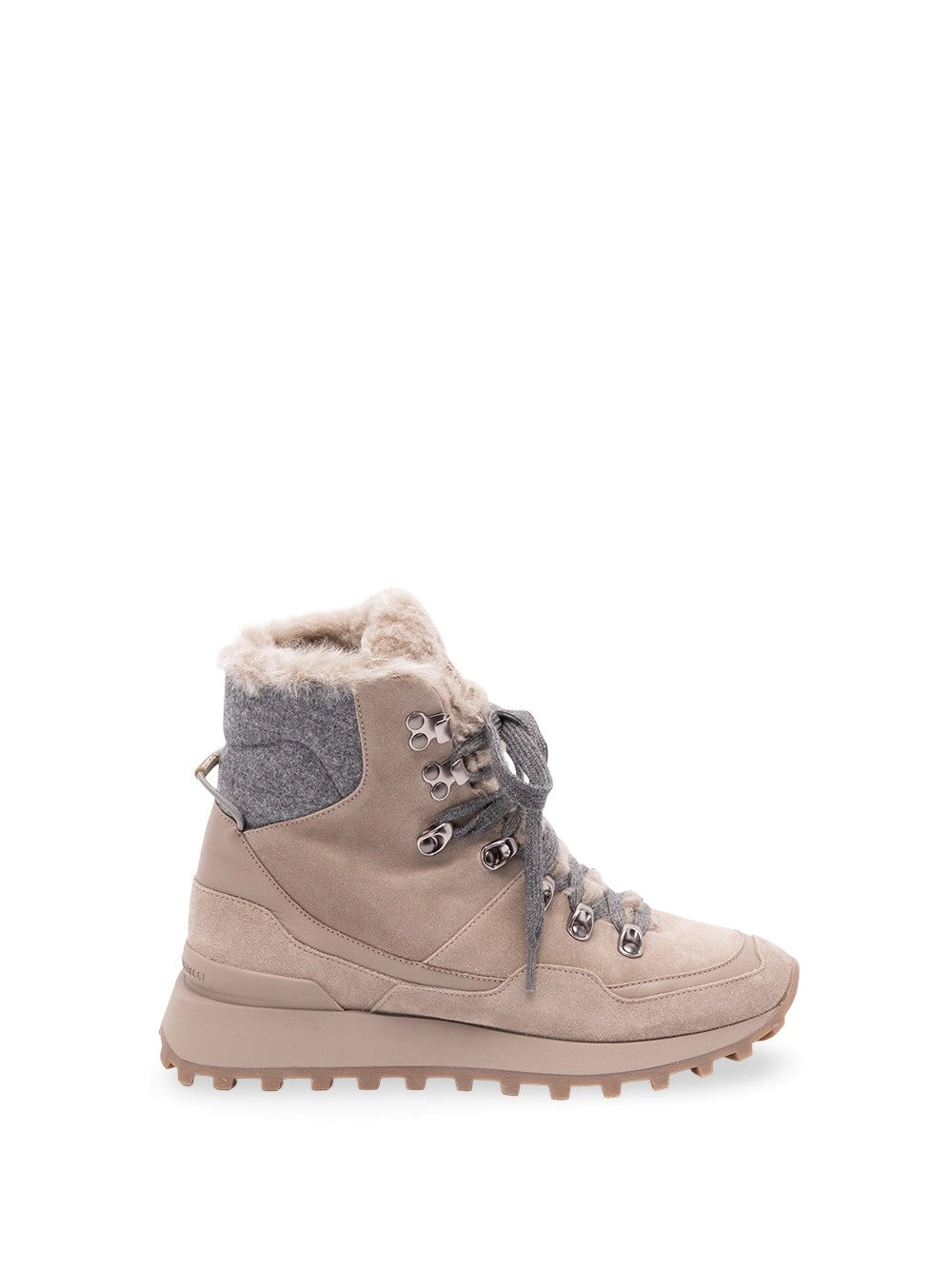 Brunello Cucinelli Women Suede, Knit And Shearling Runners BRUNELLO CUCINELLI