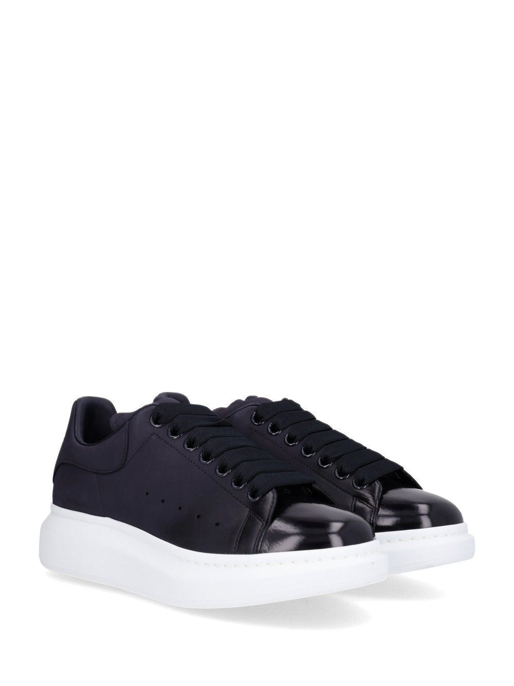 Mcqueen Men Oversized Leather Sneakers ALEXANDER MCQUEEN