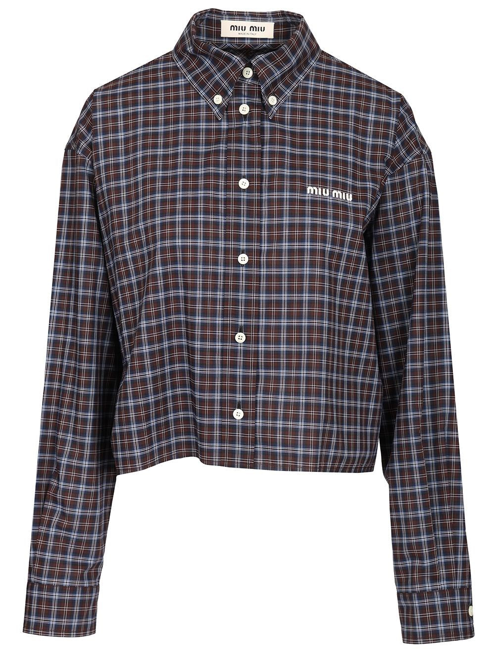 Miu Miu Women Tartan Shirt MIU MIU