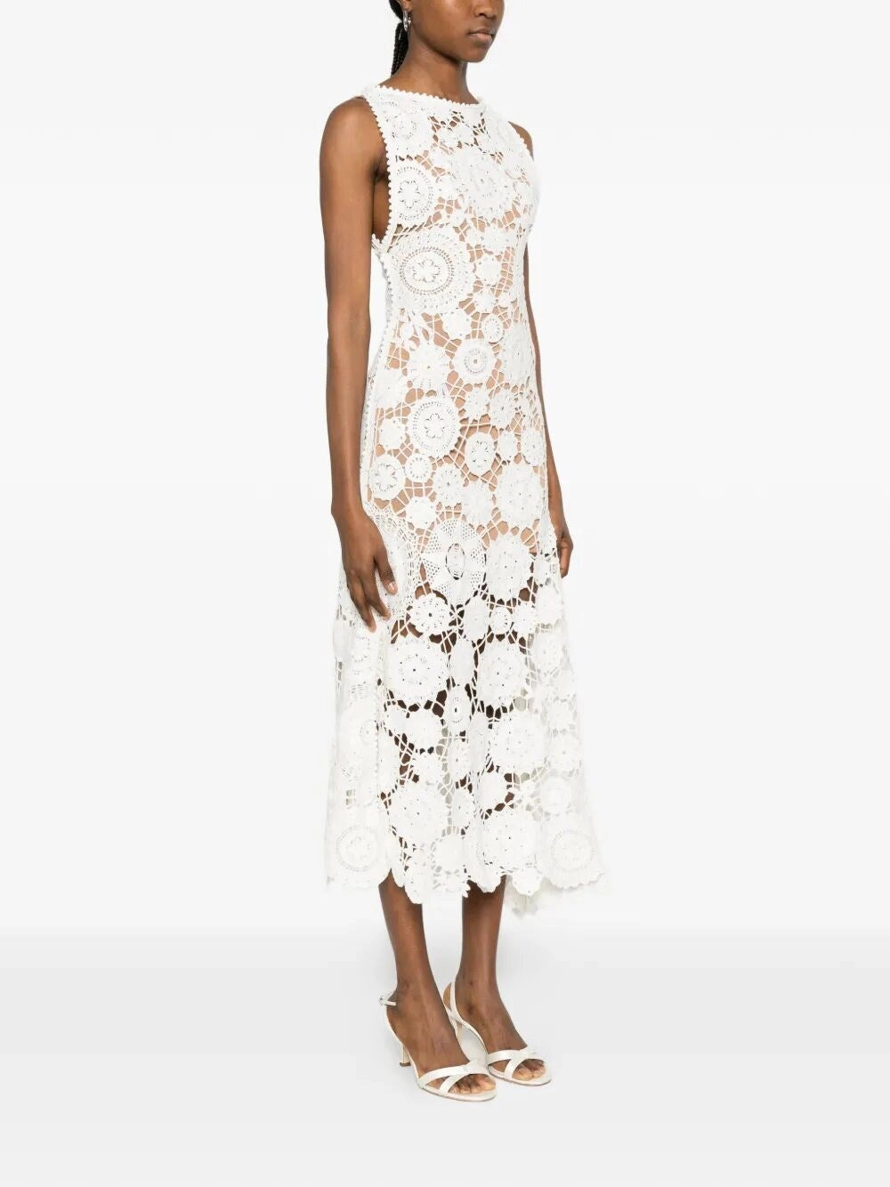 Self-Portrait Women Crochet Maxi Dress SELF-PORTRAIT