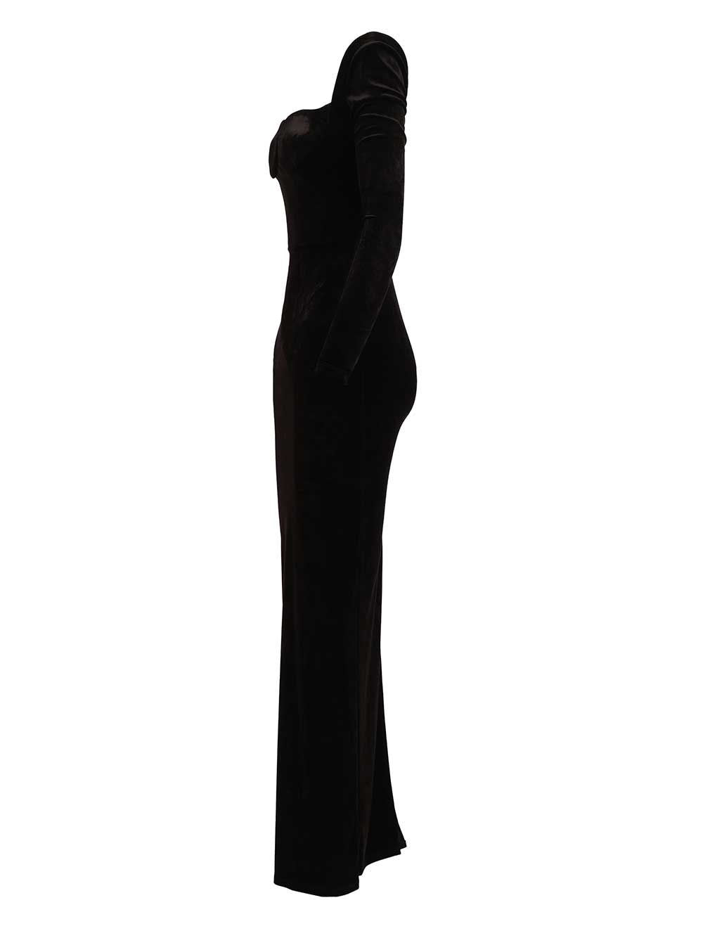 Balenciaga Women Off-The-Shoulder Maxi Dress BALENCIAGA