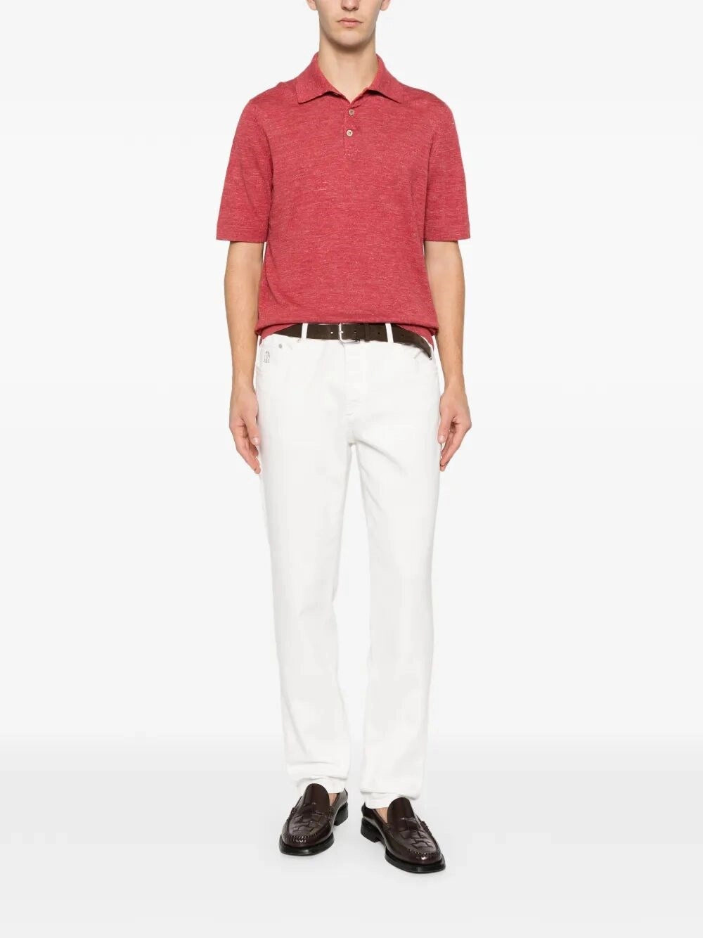 Brunello Cucinelli Men Knit Polo BRUNELLO CUCINELLI