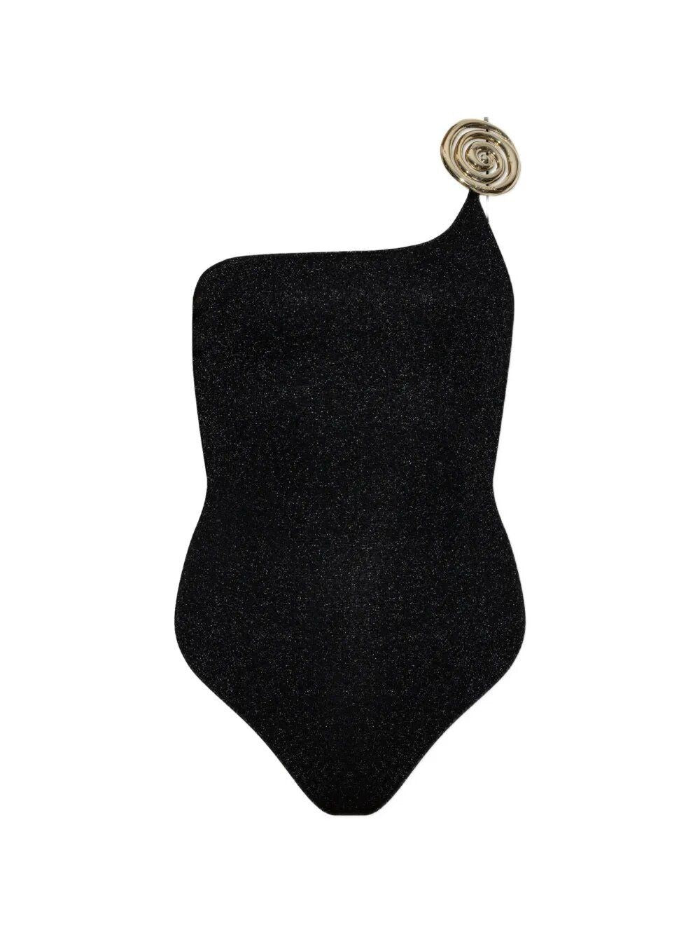 Oseree Women Spiral One-Shoulder Swimsuit OSEREE