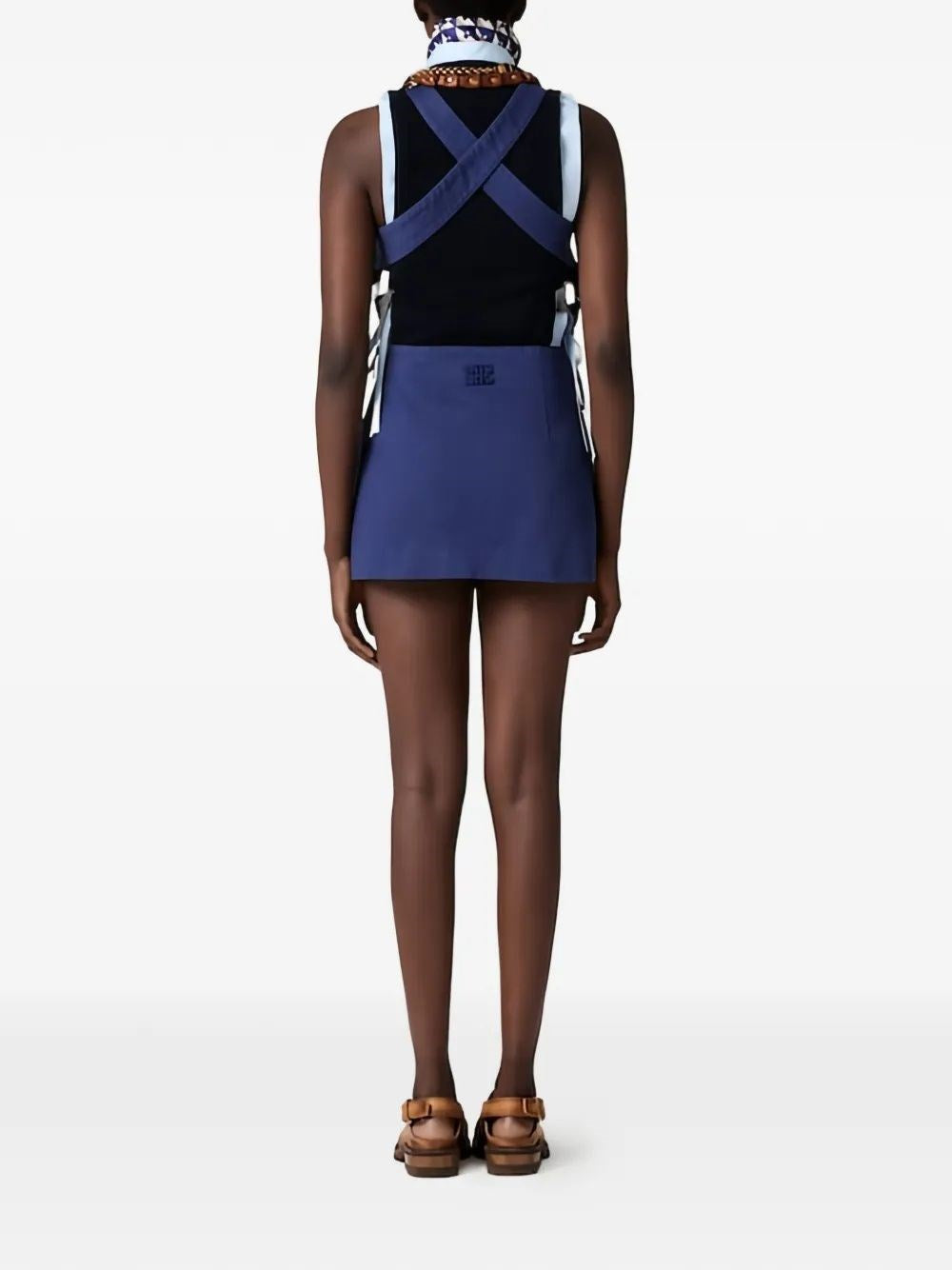 Miu Miu Women Gabardine Mini Dress MIU MIU