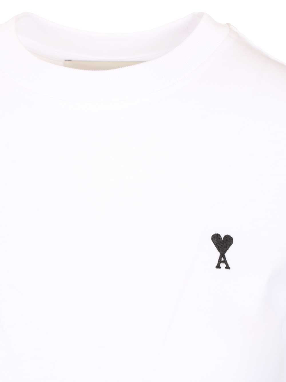 Ami Women Ami De Coeur Crew Neck T-Shirt AMI PARIS